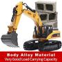 TongLi 1580 1:14 Scale All Metal RC Excavator Toy for Adults Remote Control Digger Construction Trucks 2.4Ghz Powerful Upgraded V4 with New Motherboard