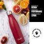 Swell Stainless Steel Water Bottle - 25 Fl Oz - Rowboat Red - Triple-Layered Vacuum-Insulated Containers Keeps Drinks Cold for 48 Hours and Hot for 24 - BPA-Free - Perfect for the Go