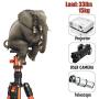 MACTREM Professional Camera Tripod with Phone Mount, 62'' DSLR Tripod for Travel, Super Lightweight and Reliable Stability, Ball Head Tripod Detachable Monopod with Carry Bag (Orange)