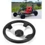 Go Kart Steering Wheel,11.8in Steering Wheel Plastic + Metal for 150cc 250cc Quad Dirt Bike Hammerhead Kandi JCL Go Kart Steering Wheel,11.8in Steering Wheel Plastic + Metal for 150cc 250cc Quad Dirt Bike Hammerhead Kandi JCL