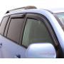 Window Visor Compatible With 2001-2007 Toyota Sequoia, Slim Style Acrylic Smoke Tinted 4PCS Sun Rain Shade Guard Wind Vent Air Deflector by IKON MOTORSPORTS, 2002 2003 2004 2005 2006