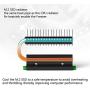 XINSHIS - M.2 Heatsink NVMe NGFF SATA M.2 SSD Heatsink Thermal Module, Compatible for PCIE NVME M.2 2280 SSD Radiator and SATA M.2 2280 SSD Heatsink, with Heat Pipe and Silicon Thermal pad