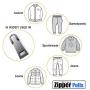 Zipper Pulls #5#3 8PCS - 4 Colors Metal Zipper Fixer Repair Replacement Pullers Metal-Plated Kits Zipper Sliders Zipper Pullers for Backpack Suitcase Jacket Bags Coat by FENGWANGLI