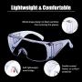 Stylle Safety Goggles Glasses, Protective Eyewear with Clear Lens Wide Vision Scratch Resistant Splash Proof Eye Shield Googles for Work Lab Chemistry 1