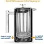 MIRA 20 oz Stainless Steel French Press Coffee Maker | Double Walled Insulated Coffee & Tea Brewer Pot & Maker | Keeps Brewed Coffee or Tea Hot | 600 ml MIRA 20 oz Stainless Steel French Press Coffee Maker | Double Walled Insulated Coffee & Tea Brewer Pot & Maker | Keeps Brewed Coffee or Tea Hot | 600 ml
