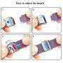 SWEES Compatible with iWatch 38mm 40mm 42mm 44mm, Stainless Steel Metal Narrow Small Soft Thin Replacement Compatible for iWatch Series 6 5 4 3 2 1 SE Women Men, Black, Champagne, Silver, Rose Gold