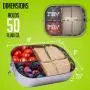 Clean LunchN Large Metal Bento Box - Leak-Proof Lid & Dishwasher Safe Three (3) Section Stainless Steel Lunch Box for Men, Women, Toddlers, Kids or Adults, BPA Free Food Storage Clean LunchN Large Metal Bento Box - Leak-Proof Lid & Dishwasher Safe Three (3) Section Stainless Steel Lunch Box for Men, Women, Toddlers, Kids or Adults, BPA Free Food Storage