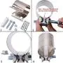EVIL ENERGY 2.5 Inch 2 1/2 Butt Joint Exhaust Band Clamp Sleeve Stainless Steel 2pcs EVIL ENERGY 2.5 Inch 2 1/2 Butt Joint Exhaust Band Clamp Sleeve Stainless Steel 2pcs