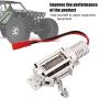 Vbest life RC Metal Winch,Full CNC Metal RC Winch Spare Upgrade Parts Accessories for 1/10 SCX10 Axial Crawler D90(Silver)