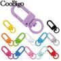 26PCS Assorted Colors Snap Hook Metal Swivel Lobster Claw Clasp for Key Ring Car Keychain Belt ID Lanyard DIY Craft Parts