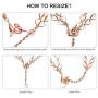 TOMAZON Stylish Bracelet Compatible for Apple Watch Band 38mm 40mm Series SE/6/5/4/3/2/1, Metal Heart Links Simple Dressy iWatch Wristband Bangle with Love Pendant for Women Girl, Rose Gold / white