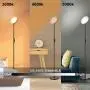 Floor Lamp,30W/2400LM Sky LED Modern Torchiere 3 Color Temperatures Super Bright Floor Lamps-Tall Standing Pole Light with Remote & Touch Control for Living Room,Bed Room,Office（Black）