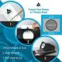 Button Maker Badge Making Machine 58mm (2¼ inch) | Heavy Duty Circle Cutter Punch Press | 1,000 Circle Button 58MM (2¼ inch) Parts - Metal Badge Button Shell & Pin Back | All-in-One Complete DIY