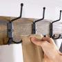 YAHEETECH Industrial Hall Trees with Bench and Coat Rack Entryway Bench with Coat Rack/Hooks/Hanger Stand Sturdy Bench Coat Tree Shoes Shelving Wood and Metal