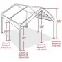 Caravan Canopy 10 X 20-Feet Domain Carport, White Caravan Canopy 10 X 20-Feet Domain Carport, White