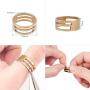 PandaHall Elite About 1800 Pcs Iron Open Jump Rings Unsoldered Diameter 6mm Wire 21-Gauge 6 Colors for Jewelry Findings