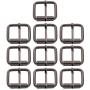 BIKICOCO 1 x 4/5 Roller Pin Buckles Handmade Hardware for Bags Leather Belt Webbing Straps, Gunmetal - Pack of 10