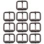 BIKICOCO 1 x 4/5 Roller Pin Buckles Handmade Hardware for Bags Leather Belt Webbing Straps, Gunmetal - Pack of 10