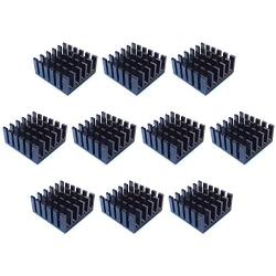 Easycargo 10pcs 22mm Heatsink Kit 22x22x10mm + 3M 8810 Thermal Conductive Adhesive Tape, Cooler Heat Sink for Cooling Raspberry Pi, SSD M.2 2280 GPU IC Chips VRAM VGA RAM (22mmx22mmx10mm)