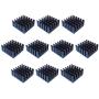 Easycargo 10pcs 22mm Heatsink Kit 22x22x10mm + 3M 8810 Thermal Conductive Adhesive Tape, Cooler Heat Sink for Cooling Raspberry Pi, SSD M.2 2280 GPU IC Chips VRAM VGA RAM (22mmx22mmx10mm)