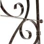 H Potter Garden Trellis for Climbing Plants Iron Metal Outdoor Scroll Wall Decor or Flowers Roses Vine Ivy Clematis GAR214 Large