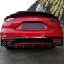 Dawn Enterprises STINGER18-FM Custom Style Flush Mount Spoiler Compatible with Kia Stinger - High Chroma Red (H4R)