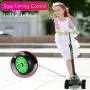 MOBIUS Toys Scooter for Kids, Maxi Foldable Kick Scooter Deluxe, Handlebars adjustability from Age 5-12, Surface-Safety Balance Technology, 2'' Width x 3 Wheels