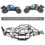 Dilwe RC Car Roll Cage, Metal Black Chassis Frame Roll Cage 1/10 Replacement Part Available for Axial Wraith RR10 90053 90048 RC Car