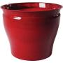 Robert Allen MPT01599 Avery Classic Ironstone Metal Planter Flower Pot, 8 Inch, Autumn Blaze