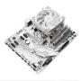 Vetroo L5 White Low Profile CPU Air Cooler for AMD Ryzen AM4/Intel LGA1200 115X w/ 5 Heatpipes and 120mm Quiet PWM Fan