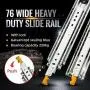 AOLISHENG Heavy Duty Drawer Slides 24 Inch with Lock Full Extension Ball Bearing Drawer Side Heavy Duty Drawer Side 450 lb Load Capacity 1 Pair AOLISHENG Heavy Duty Drawer Slides 24 Inch with Lock Full Extension Ball Bearing Drawer Side Heavy Duty Drawer Side 450 lb Load Capacity 1 Pair