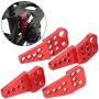 Vbest life 4PCS RC Car Shock Damper Bracket, Aluminum Alloy Shock Damper Adjustable Bracket for Axial SCX10 II 90046 90047 RC Upgrade Parts(red)
