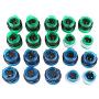 Voluxe Exquisite Workmanship Wide Application Arcade Game Parts, Game Parts Set, Plastic and Metal High Performance Blue and Green Game for Arcade Game