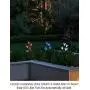 Bright Zeal 3 Bundle 12 Lily LED Fairy Solar Garden Light with Color Changing Flower Lights - Multi Color Solar Lights Outdoor Garden LED Flower Waterproof - Solar LED Metal Flower Stake Lights