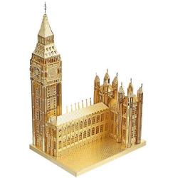 Piececool 3D Metal Model Kits-Big Ben DIY 3D Metal Puzzle for Adults-London Landmarks Architecture Model Kit, Great Gifts Idea