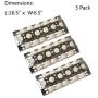 GasSaf Heat Plate Replacement for Select Turbo Gas Grill Models, 16.5 inch 3-Pack Stainless Steel Heat Plate, Heat Tent, Burner Cover, Vaporizor Bar and Flavorizer Bar(16 1/2x 6 1/2inch)(3-Pack)