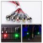 FICBOX 5pcs LED Indicator Light 6mm 12V Waterproof Metal Signal Lamp Warning Lights for Pilot Dash Truck Boat (Yellow）
