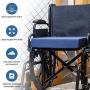 DMI Seat Cushion for Wheelchairs, Mobility Scooters, Office and Kitchen Chairs or Car Seats to Add Support and Comfort while Reducing Pressure and Stress on Back, 3 Inch thick, 16 x 18, Navy Blue