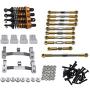 lahomia 1/16 RC Spare Metal Kit Gasket for WPL C24 JJRC Military Truck Crawler Car Trucks DIY Accessory - Golden