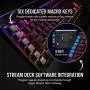 Corsair K95 RGB Platinum XT Mechanical Gaming Keyboard, Backlit RGB LED, Cherry MX Speed RGB Silver, Black (CH-9127414-NA)