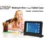 LTROP Onn 7 Inch Tablet Case, Surf Onn 7 Tablet Case, Shockproof Handle Stand Child Proof Case for Walmart Onn 7'' Tablet Android 2020/2019 ( Model: 100005206/100015685 ) - Black