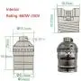 DZS Elec 2PCS E26 /E27 Metal Shell Light Sockets Black Lamp Base Lighting Accessories Light Bulb Holder Edison Vintage Lights