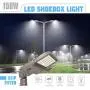 LED Parking Lot Light, DLC UL Listed 150W LED Street Lights Shoebox Pole Lights Fixture 20250LM 5000K IP65 Waterproof Outdoor Area Road Lighting Slip Fitter 450W HID/HPS Replacement[2020 New Version]