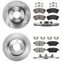 Callahan CRK13624 FRONT 299mm + REAR 280mm Premium 5 Lug [4] Brake Rotors + Ceramic Brake Pads + Clips [fits 2006-2012 Ford Fusion|2007-2012 Lincoln MKZ|2006-2013 Mazda 6|2006-2011 Mercury Milan]