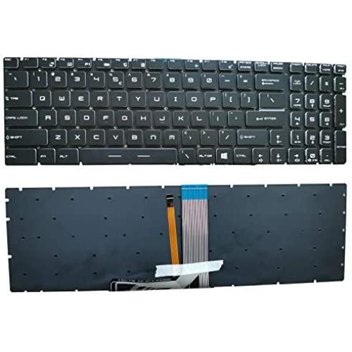 SUNMALL Laptop Replacement Keyboard with Backlight for MSI GE62 GS60 GS70 GS72 GE72 GT72 MS-1772 Series Part Number V143422AK1 19000184 US Layout