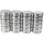 LJY 24 Pieces Round Aluminum Cans Screw Lid Metal Tins Jars Empty Slip Slide Containers (2 oz) LJY 24 Pieces Round Aluminum Cans Screw Lid Metal Tins Jars Empty Slip Slide Containers (2 oz)