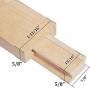 Btibpse Wooden Drawer Slides 40cm Classic Wood Center Guide Track (15-3/4)