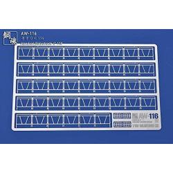 Steel Spirit AW-116 Model Detail Up Metal Parts Photo-Etch PE Handrails Fence C 1/100 Scale
