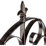 H Potter Garden Trellis for Climbing Plants Iron Metal Outdoor Scroll Wall Decor or Flowers Roses Vine Ivy Clematis GAR214 Large