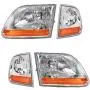 Headlight & Parking Light Left & Right Set Kit for 02-03 F150 Harley Davidson Headlight & Parking Light Left & Right Set Kit for 02-03 F150 Harley Davidson
